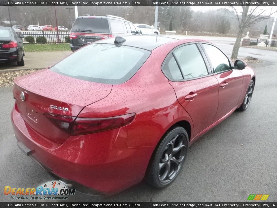 2019 Alfa Romeo Giulia Ti Sport AWD Rosso Red Competizione Tri-Coat / Black Photo #8
