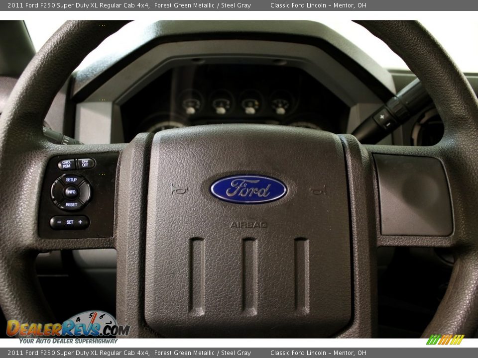 2011 Ford F250 Super Duty XL Regular Cab 4x4 Forest Green Metallic / Steel Gray Photo #6