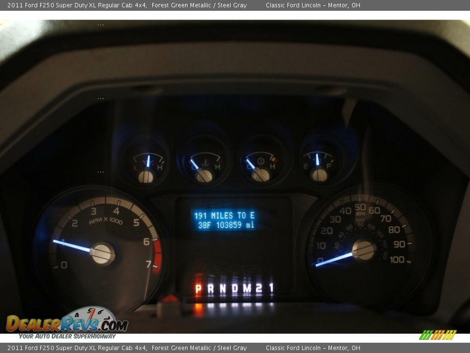 2011 Ford F250 Super Duty XL Regular Cab 4x4 Forest Green Metallic / Steel Gray Photo #7