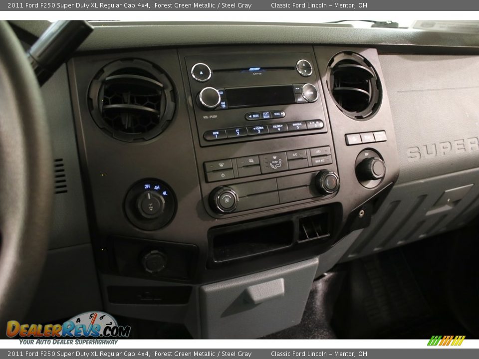2011 Ford F250 Super Duty XL Regular Cab 4x4 Forest Green Metallic / Steel Gray Photo #8