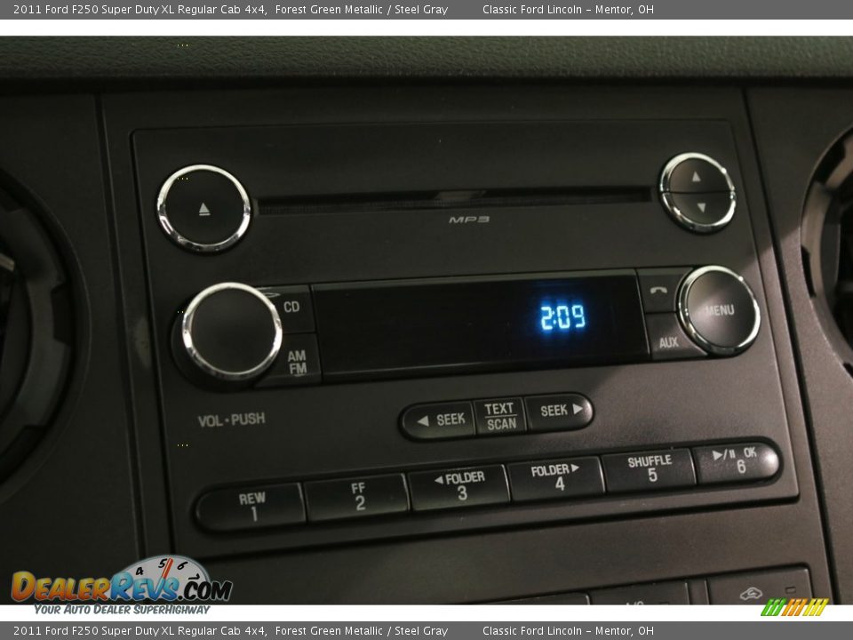 2011 Ford F250 Super Duty XL Regular Cab 4x4 Forest Green Metallic / Steel Gray Photo #9