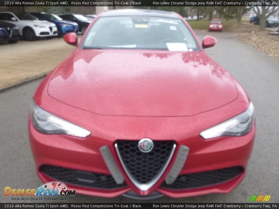 2019 Alfa Romeo Giulia Ti Sport AWD Rosso Red Competizione Tri-Coat / Black Photo #13