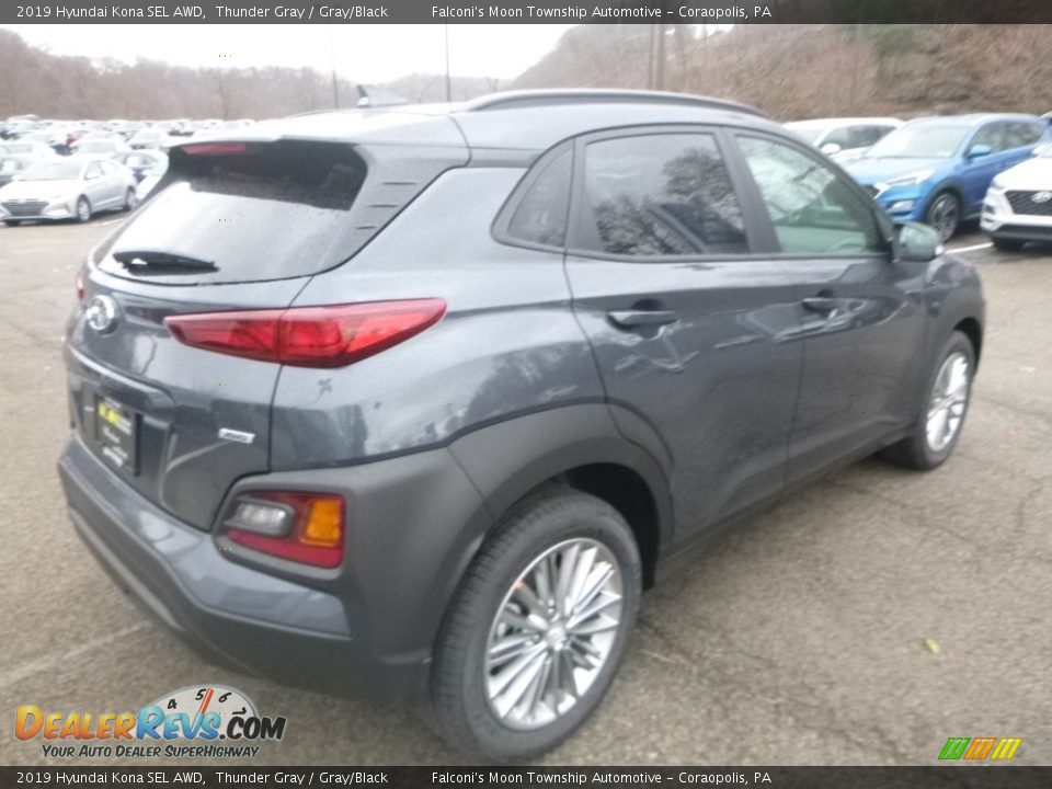 2019 Hyundai Kona SEL AWD Thunder Gray / Gray/Black Photo #2