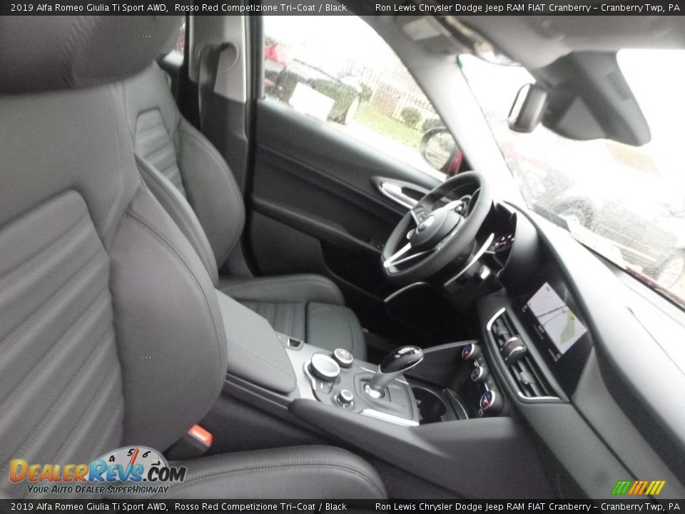 2019 Alfa Romeo Giulia Ti Sport AWD Rosso Red Competizione Tri-Coat / Black Photo #14