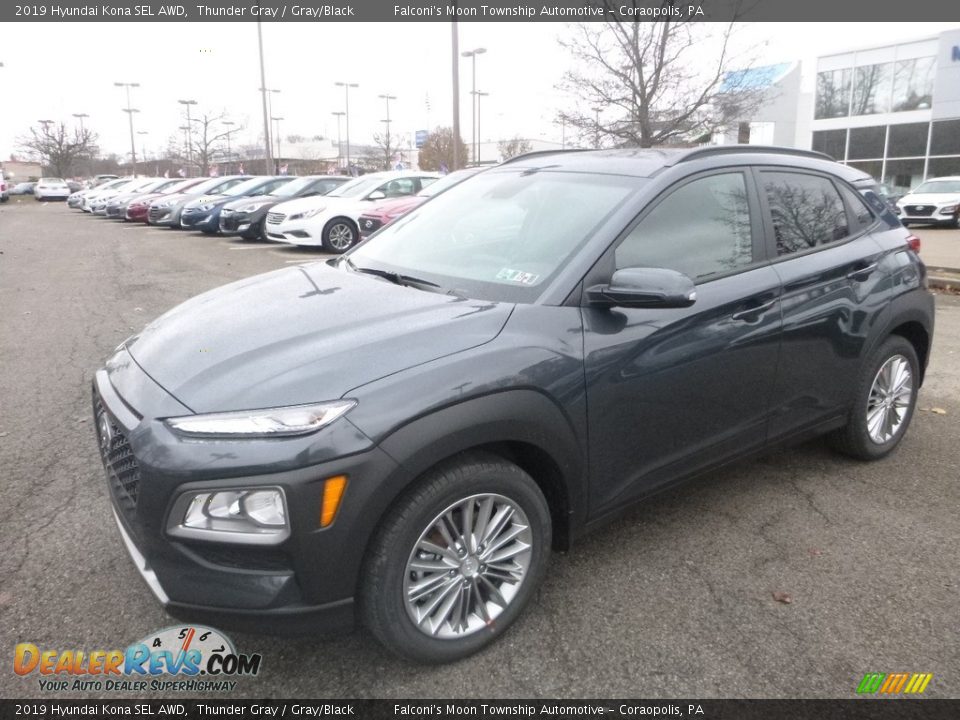 2019 Hyundai Kona SEL AWD Thunder Gray / Gray/Black Photo #5