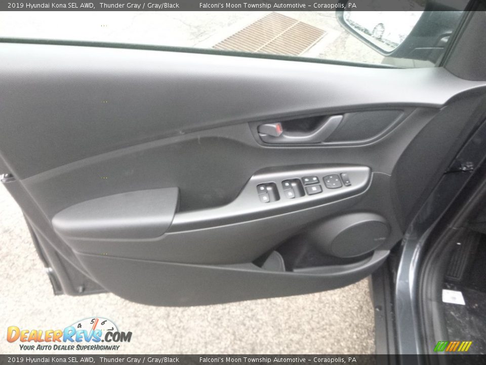 2019 Hyundai Kona SEL AWD Thunder Gray / Gray/Black Photo #10