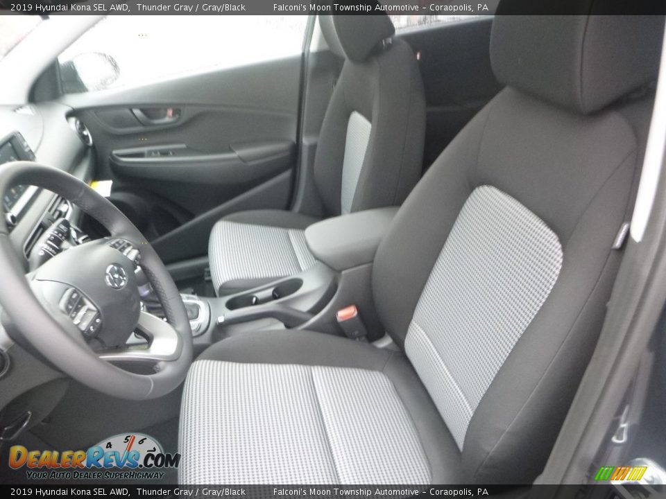 Front Seat of 2019 Hyundai Kona SEL AWD Photo #11