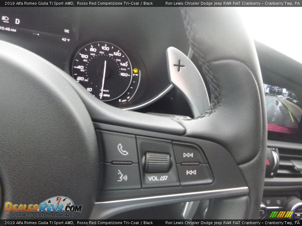 2019 Alfa Romeo Giulia Ti Sport AWD Rosso Red Competizione Tri-Coat / Black Photo #24