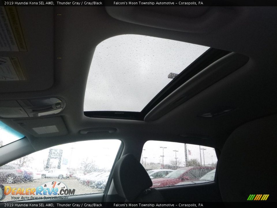 2019 Hyundai Kona SEL AWD Thunder Gray / Gray/Black Photo #13