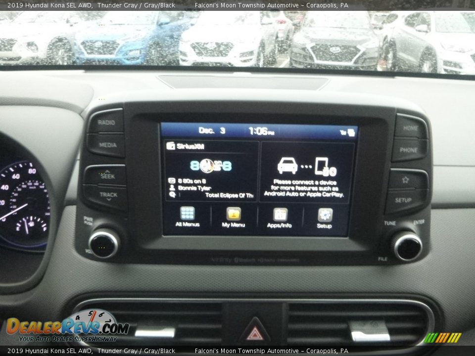 2019 Hyundai Kona SEL AWD Thunder Gray / Gray/Black Photo #14