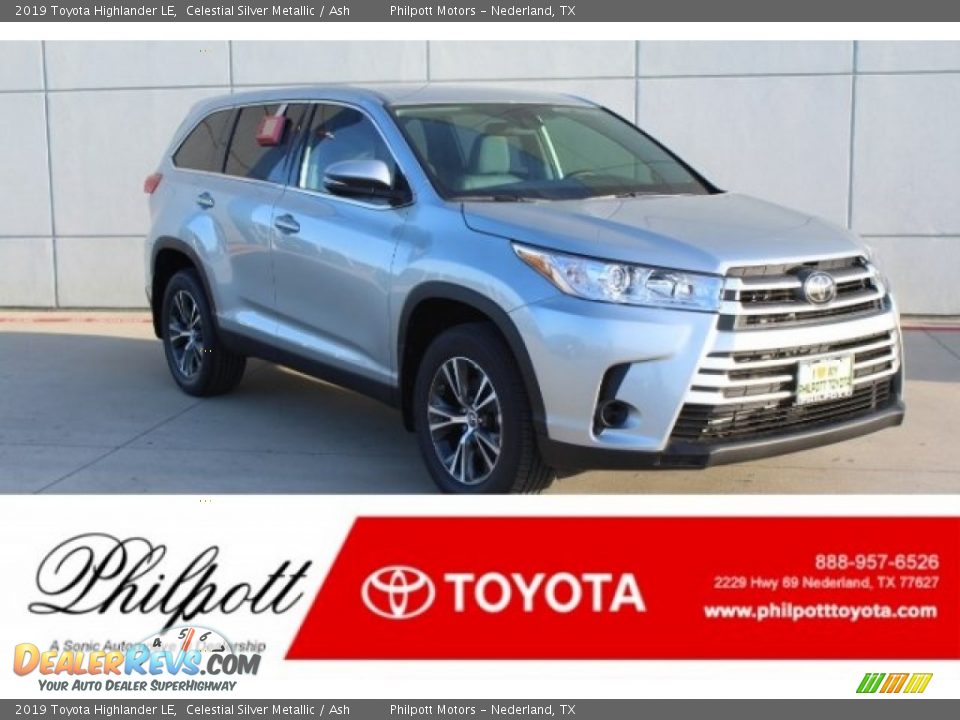 2019 Toyota Highlander LE Celestial Silver Metallic / Ash Photo #1
