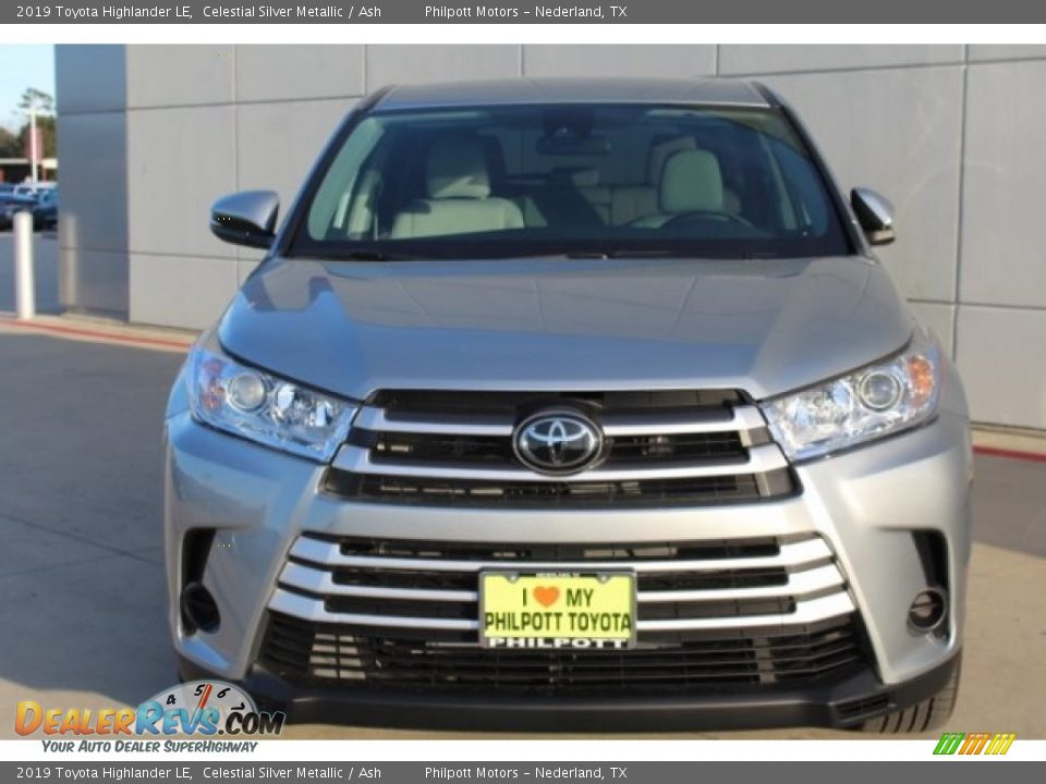 2019 Toyota Highlander LE Celestial Silver Metallic / Ash Photo #3