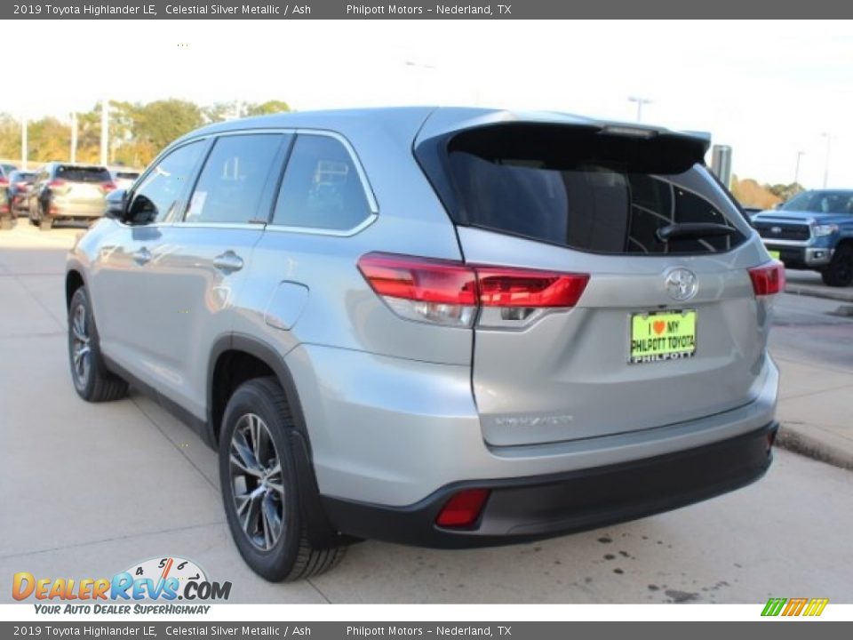 2019 Toyota Highlander LE Celestial Silver Metallic / Ash Photo #7