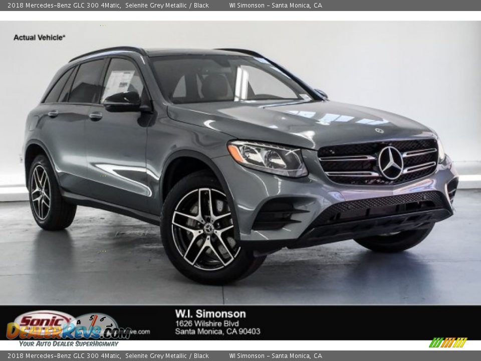 2018 Mercedes-Benz GLC 300 4Matic Selenite Grey Metallic / Black Photo #1