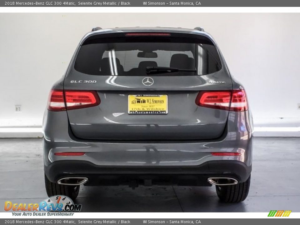 2018 Mercedes-Benz GLC 300 4Matic Selenite Grey Metallic / Black Photo #3