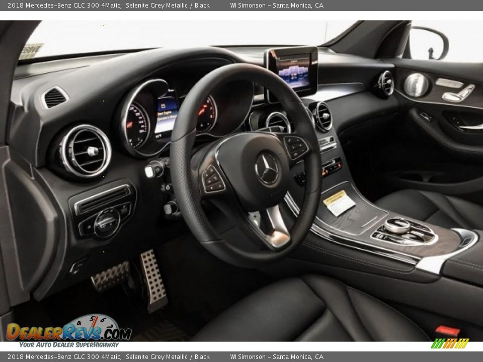 2018 Mercedes-Benz GLC 300 4Matic Selenite Grey Metallic / Black Photo #4