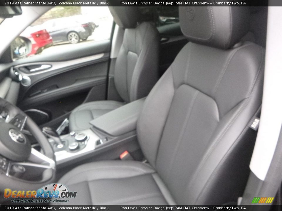 2019 Alfa Romeo Stelvio AWD Volcano Black Metallic / Black Photo #21