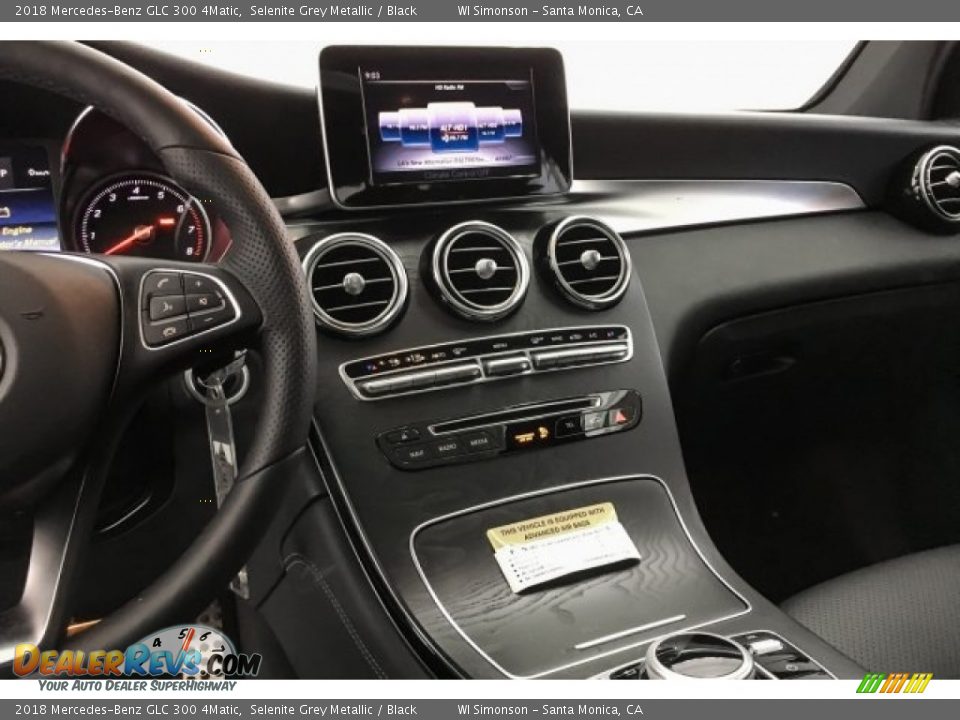 2018 Mercedes-Benz GLC 300 4Matic Selenite Grey Metallic / Black Photo #6