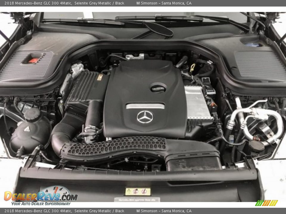 2018 Mercedes-Benz GLC 300 4Matic Selenite Grey Metallic / Black Photo #8