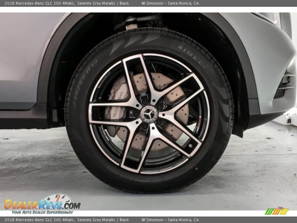 2018 Mercedes-Benz GLC 300 4Matic Selenite Grey Metallic / Black Photo #9