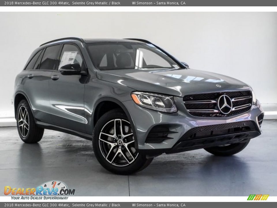 2018 Mercedes-Benz GLC 300 4Matic Selenite Grey Metallic / Black Photo #12