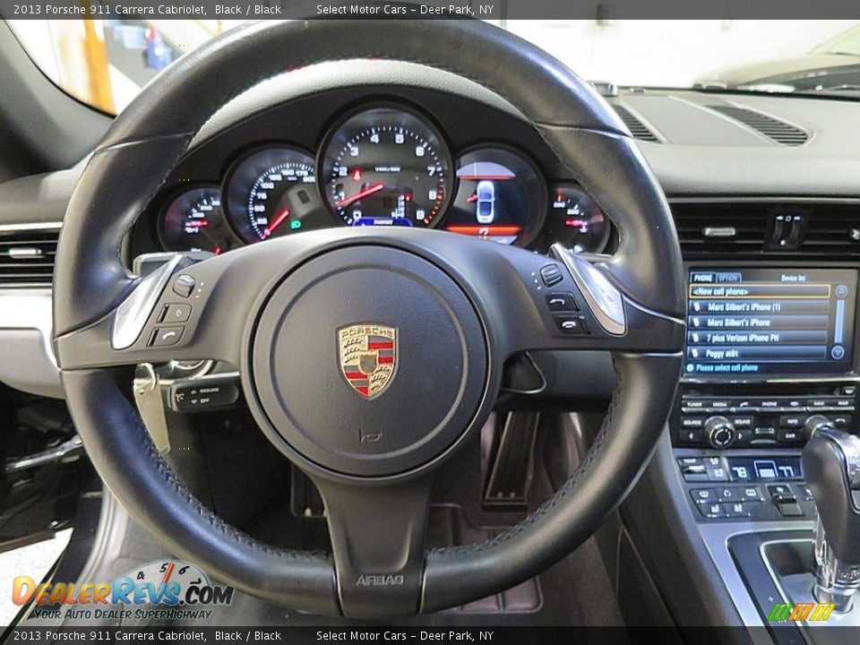 2013 Porsche 911 Carrera Cabriolet Black / Black Photo #20