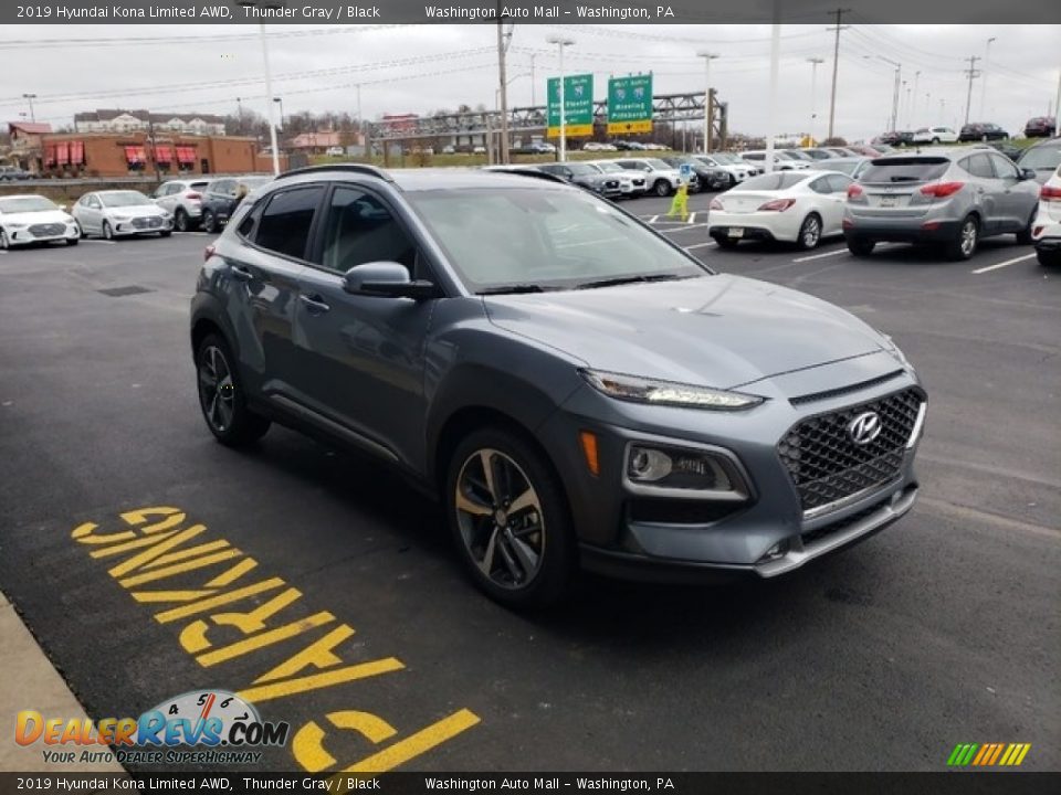 2019 Hyundai Kona Limited AWD Thunder Gray / Black Photo #1