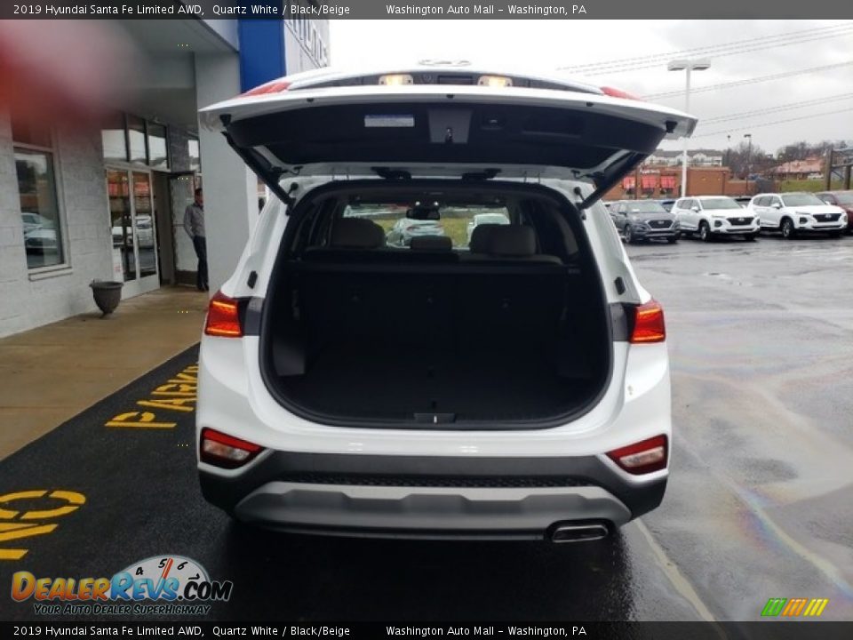 2019 Hyundai Santa Fe Limited AWD Quartz White / Black/Beige Photo #11