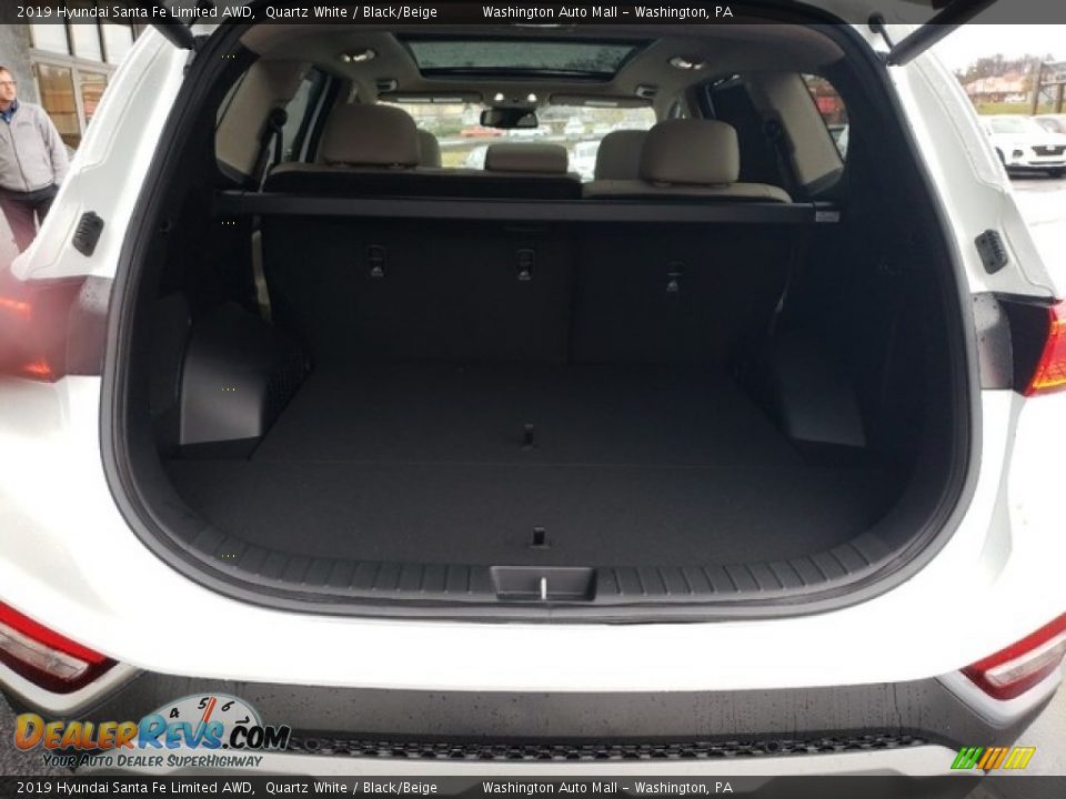 2019 Hyundai Santa Fe Limited AWD Quartz White / Black/Beige Photo #12