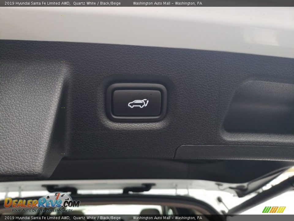 2019 Hyundai Santa Fe Limited AWD Quartz White / Black/Beige Photo #13