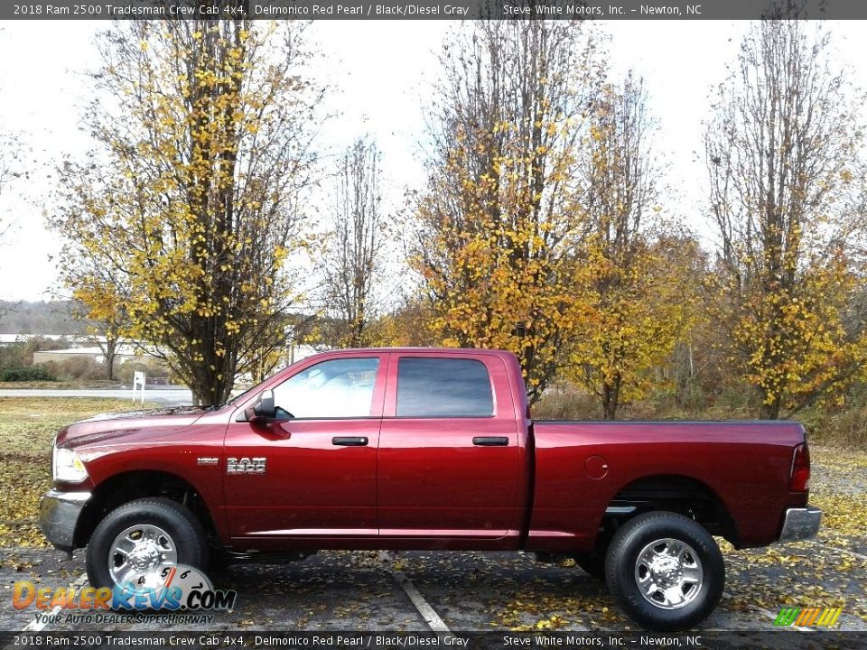 2018 Ram 2500 Tradesman Crew Cab 4x4 Delmonico Red Pearl / Black/Diesel Gray Photo #1