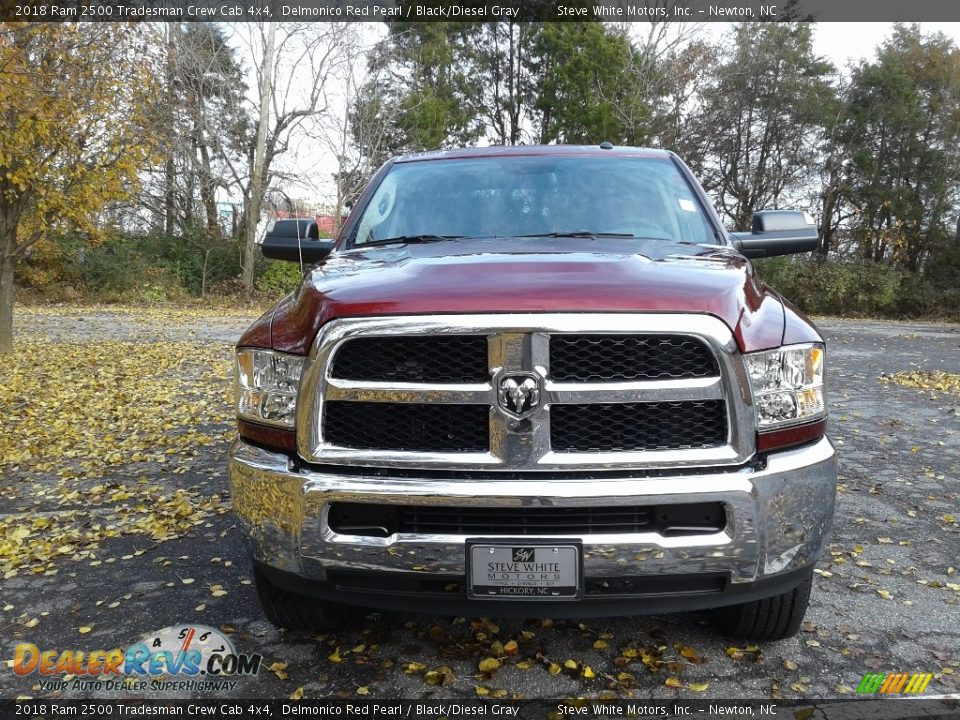 2018 Ram 2500 Tradesman Crew Cab 4x4 Delmonico Red Pearl / Black/Diesel Gray Photo #3