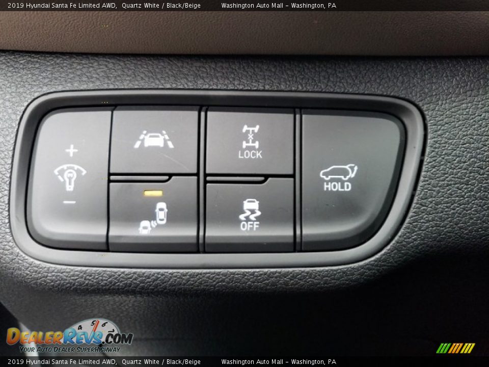 2019 Hyundai Santa Fe Limited AWD Quartz White / Black/Beige Photo #18