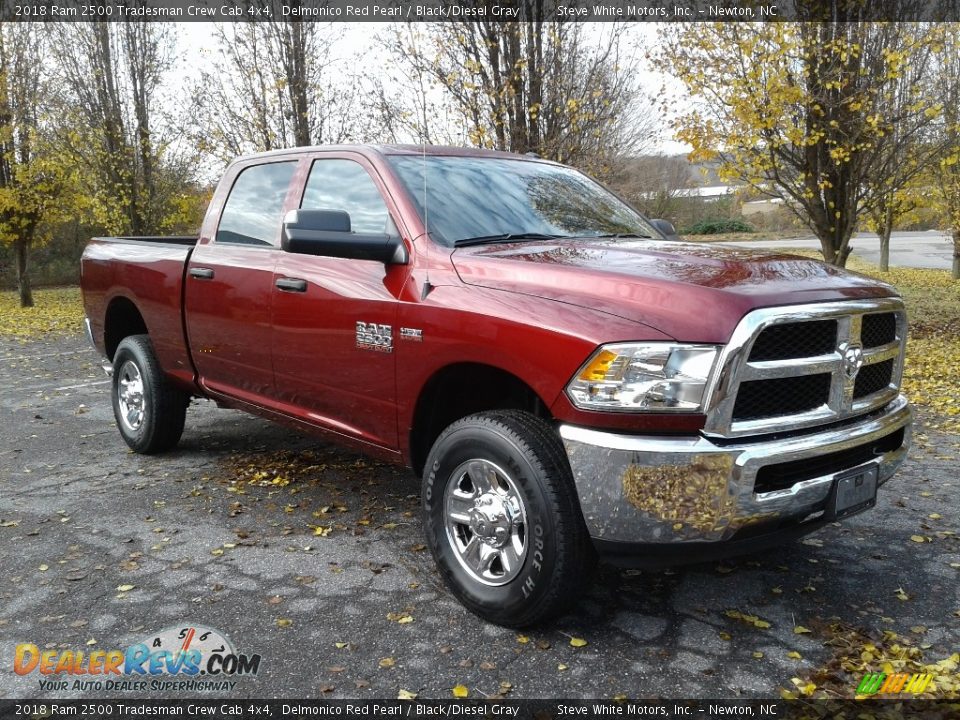 2018 Ram 2500 Tradesman Crew Cab 4x4 Delmonico Red Pearl / Black/Diesel Gray Photo #4