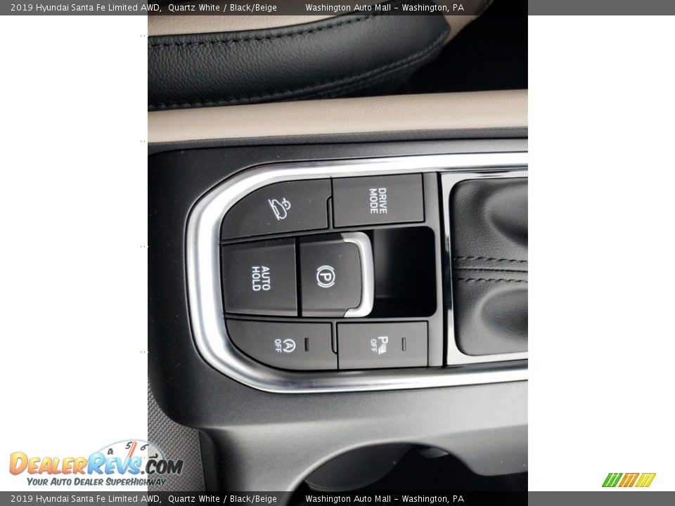 2019 Hyundai Santa Fe Limited AWD Quartz White / Black/Beige Photo #24
