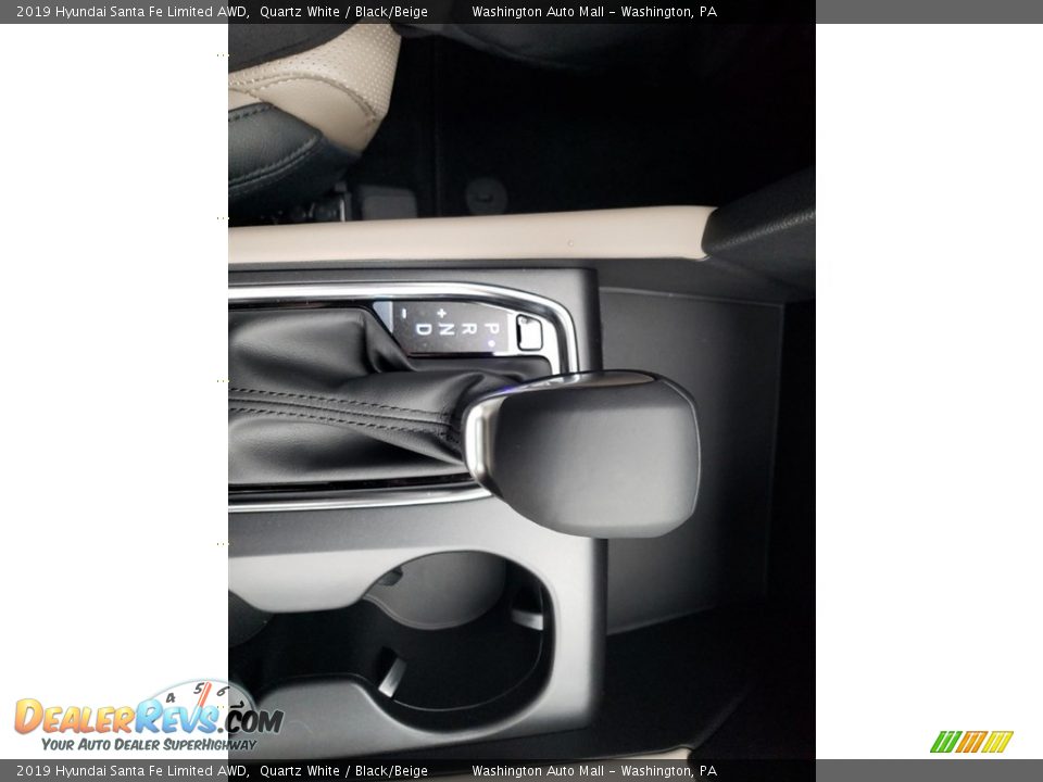 2019 Hyundai Santa Fe Limited AWD Quartz White / Black/Beige Photo #25
