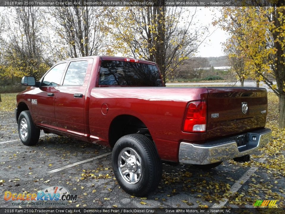 2018 Ram 2500 Tradesman Crew Cab 4x4 Delmonico Red Pearl / Black/Diesel Gray Photo #8