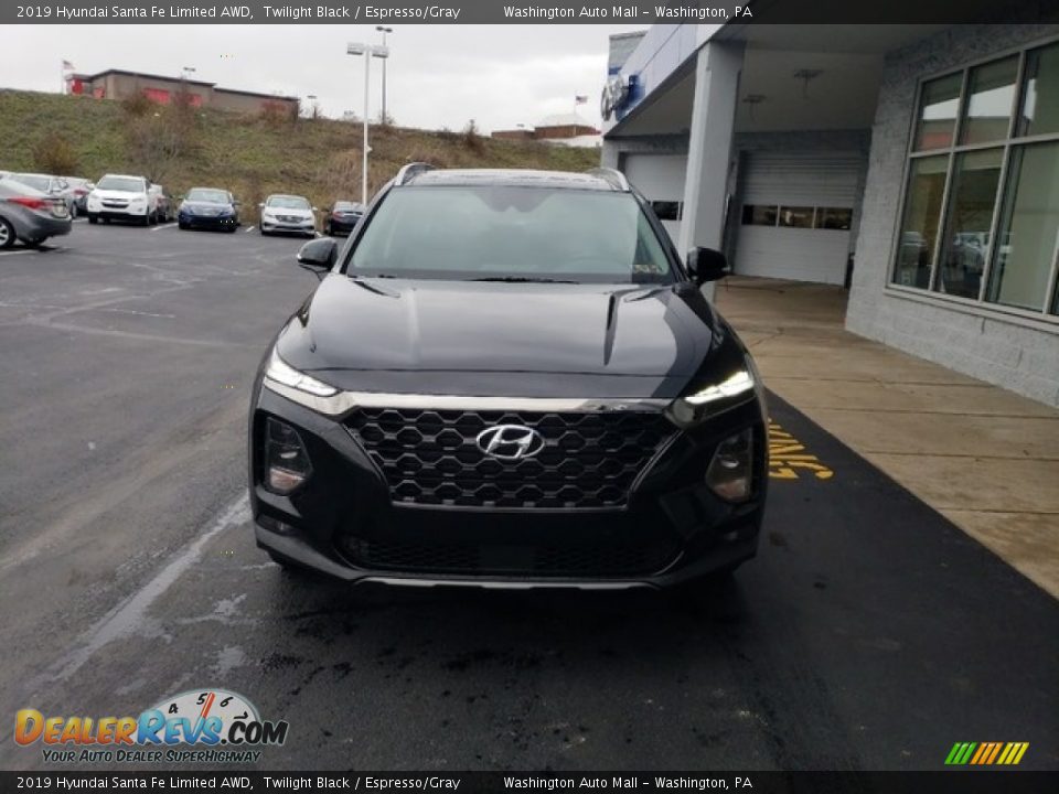 2019 Hyundai Santa Fe Limited AWD Twilight Black / Espresso/Gray Photo #2