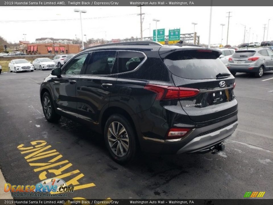 2019 Hyundai Santa Fe Limited AWD Twilight Black / Espresso/Gray Photo #6