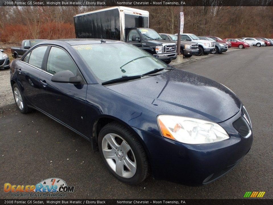 2008 Pontiac G6 Sedan Midnight Blue Metallic / Ebony Black Photo #5