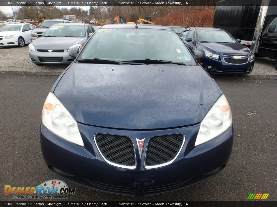 2008 Pontiac G6 Sedan Midnight Blue Metallic / Ebony Black Photo #6