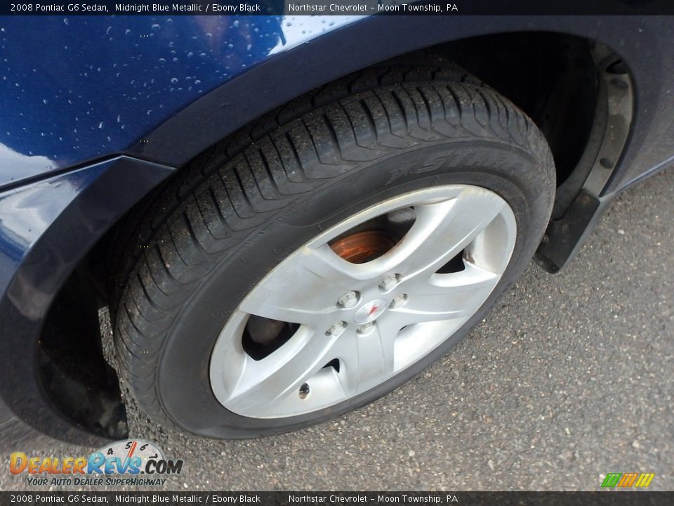 2008 Pontiac G6 Sedan Midnight Blue Metallic / Ebony Black Photo #7