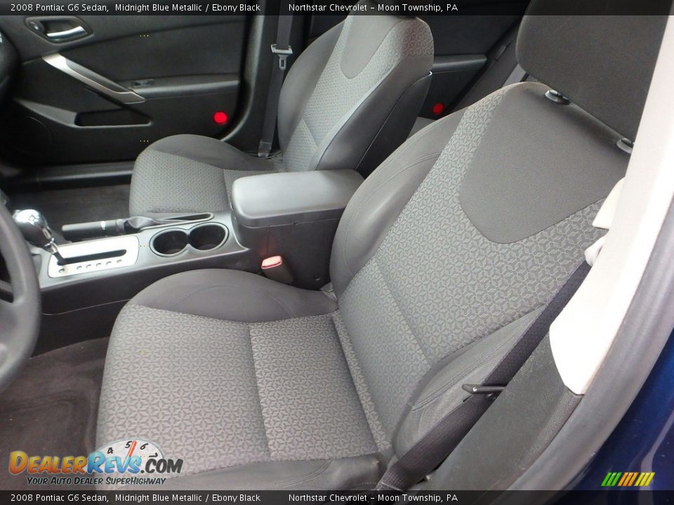 2008 Pontiac G6 Sedan Midnight Blue Metallic / Ebony Black Photo #8