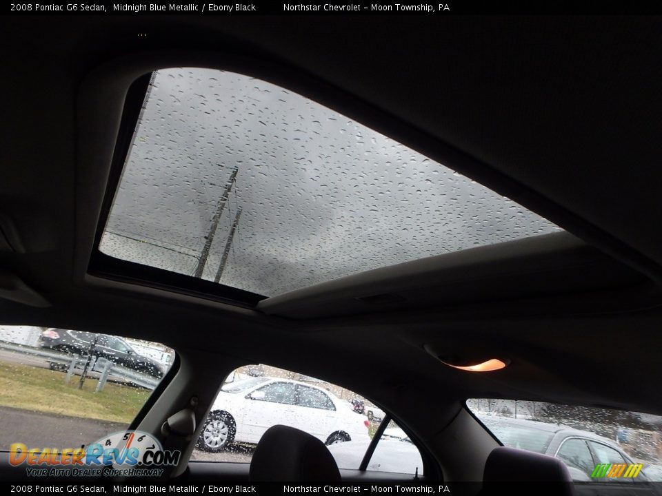 2008 Pontiac G6 Sedan Midnight Blue Metallic / Ebony Black Photo #12
