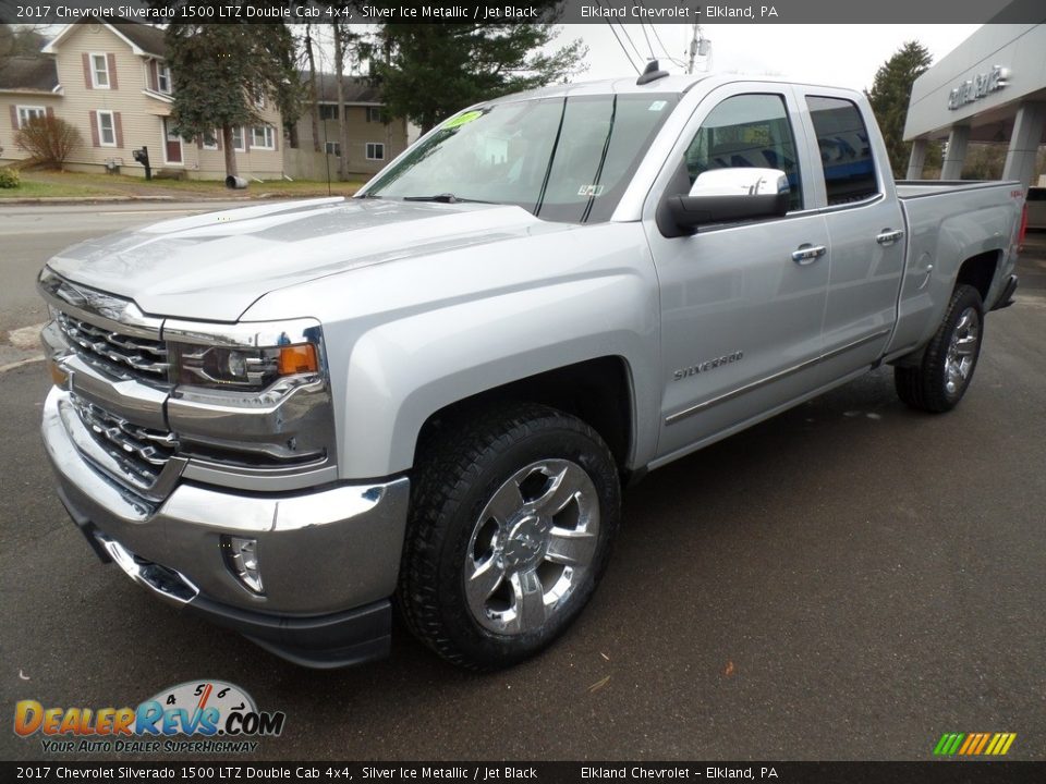 2017 Chevrolet Silverado 1500 LTZ Double Cab 4x4 Silver Ice Metallic / Jet Black Photo #1