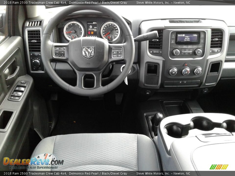 2018 Ram 2500 Tradesman Crew Cab 4x4 Delmonico Red Pearl / Black/Diesel Gray Photo #24