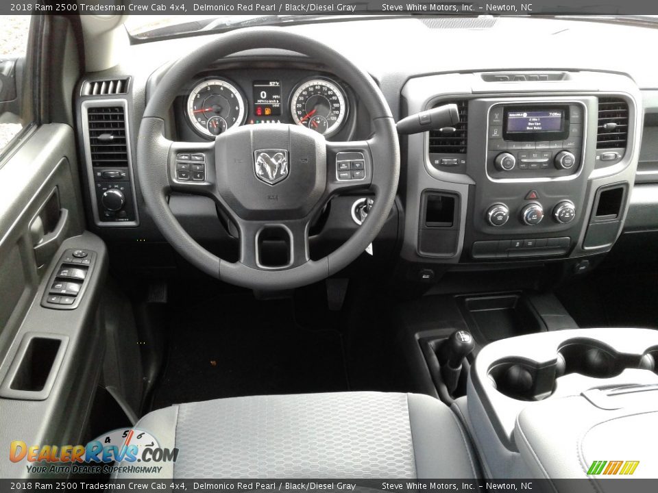 2018 Ram 2500 Tradesman Crew Cab 4x4 Delmonico Red Pearl / Black/Diesel Gray Photo #25