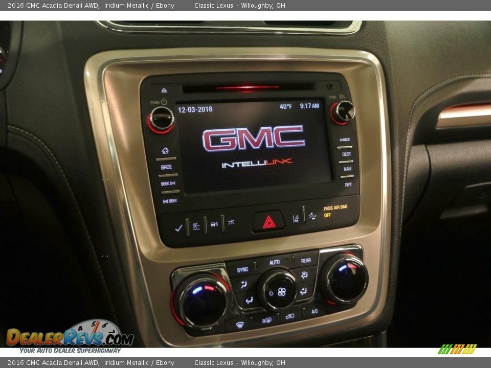 2016 GMC Acadia Denali AWD Iridium Metallic / Ebony Photo #8