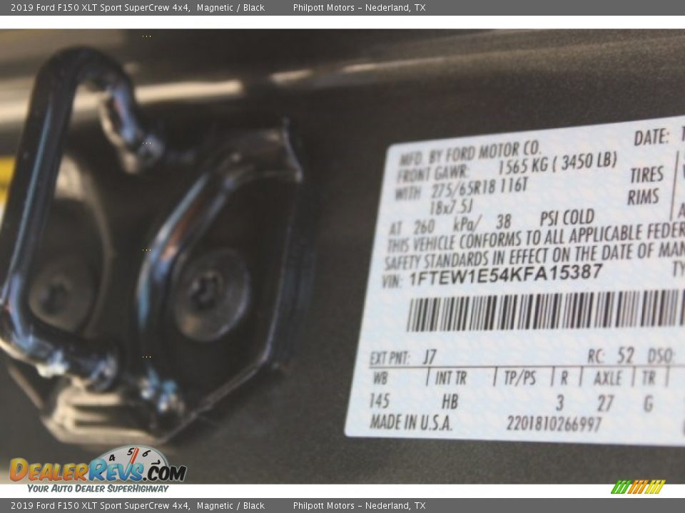 2019 Ford F150 XLT Sport SuperCrew 4x4 Magnetic / Black Photo #26