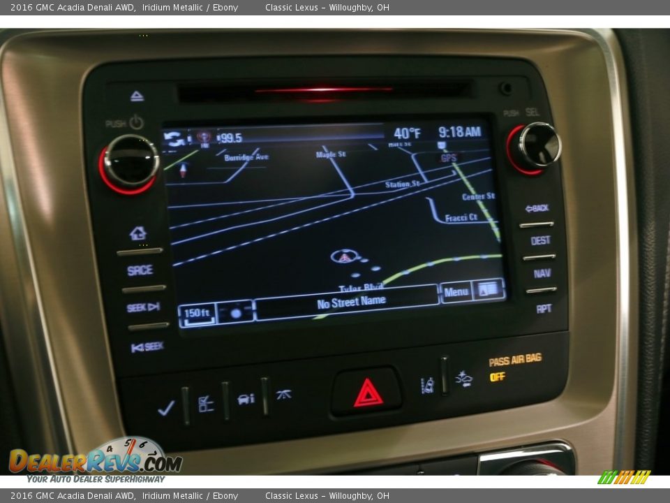2016 GMC Acadia Denali AWD Iridium Metallic / Ebony Photo #9